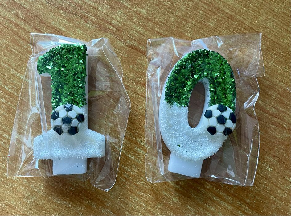 Velas aniversario futebol 10 NOVAS