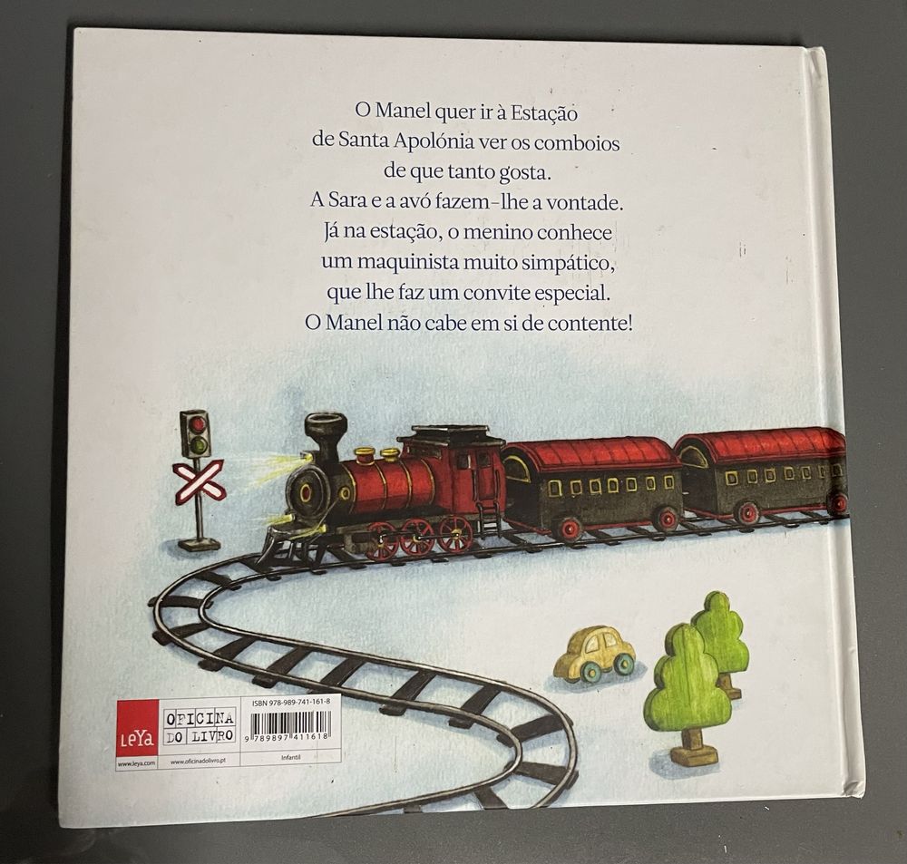 Livro infantil - Manel o menino que gostava de comboios.