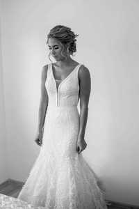 Wyjątkowa suknia ślubna z welonem