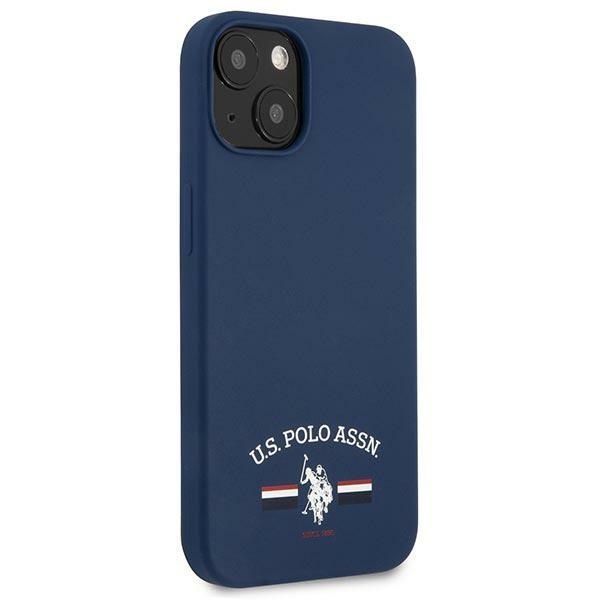 Etui U.S. Polo Assn. Silicone do iPhone 13 Mini 5,4", Granatowy