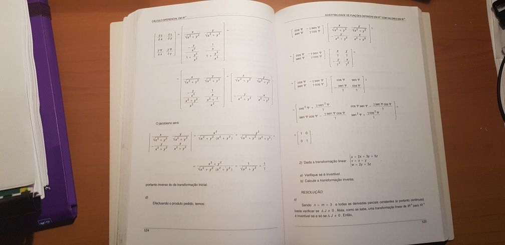 Livro de Matemática, Cálculo Diferencial, edição sílabo