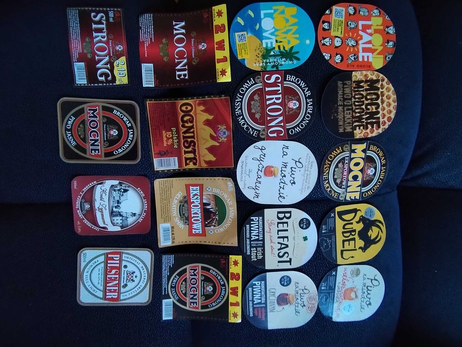 Browar Jabłonowo - 18 szt etykiet na piwo