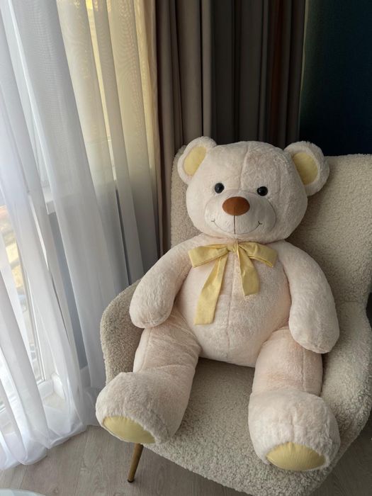 Ведмідь мʼякий великий ,новий 100 см