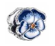 Charms Błękitny bratek do Pandora srebro s925