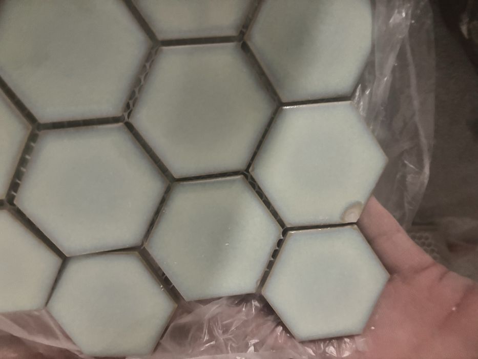 Raw Decor heksagon duzy light moss 11 plastrow