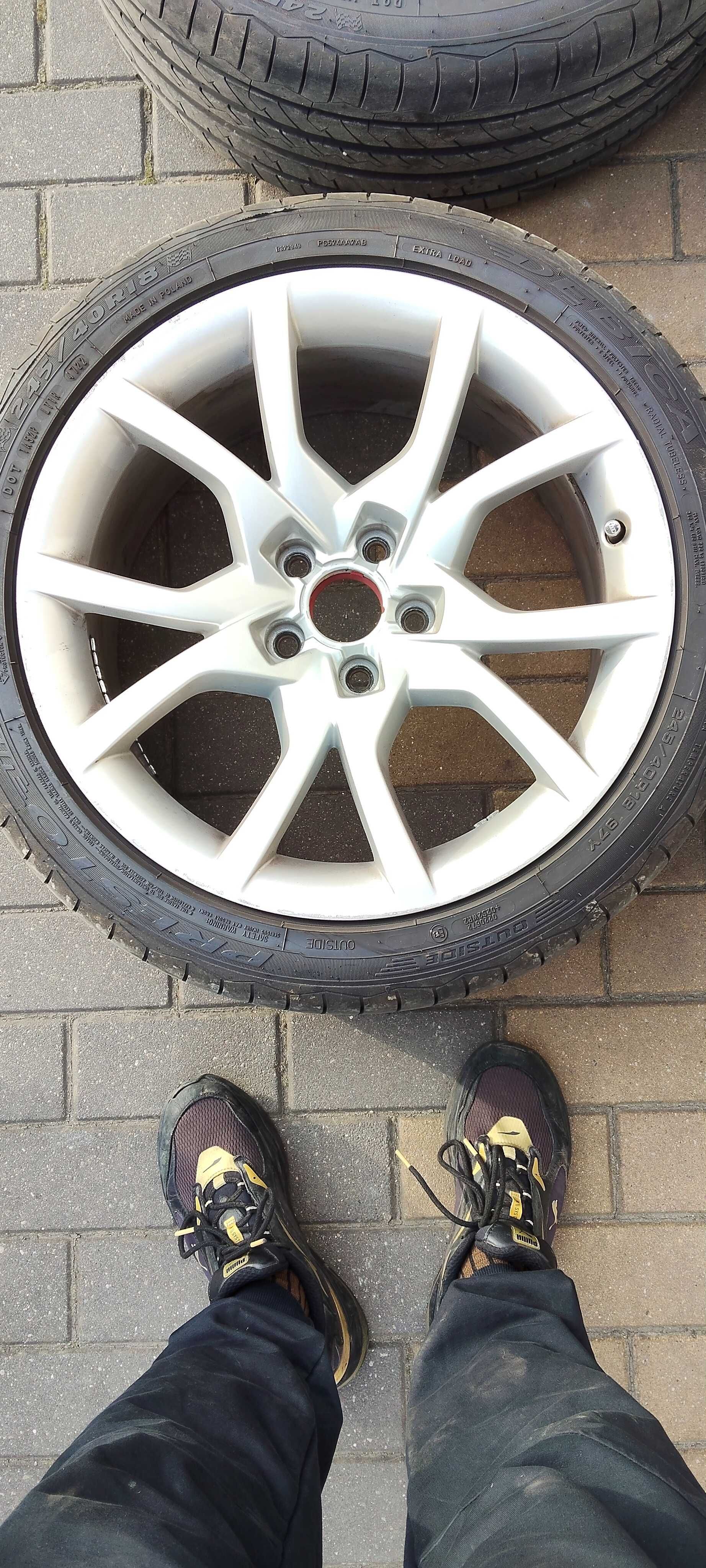 Felgi 18 do Audi A6, A5 A4 Rozstaw śrub 5 x 112. Opony Dębica Presto