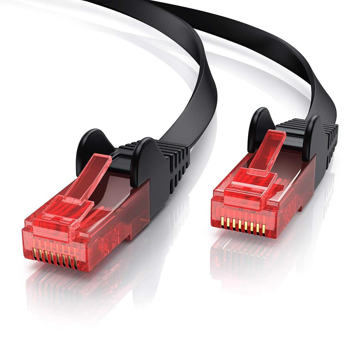 CSL 301454 Kabel sieciowy płaski Cat6 U/UTP RJ45 Ethernet GIGABIT 25cm