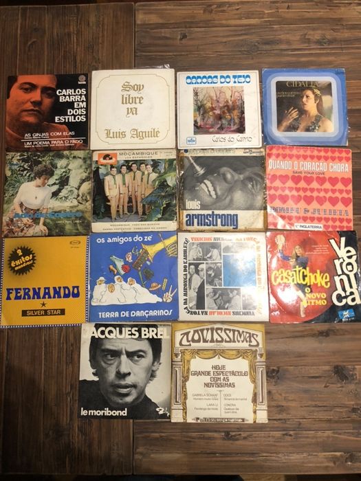 Discos vinil pequenos