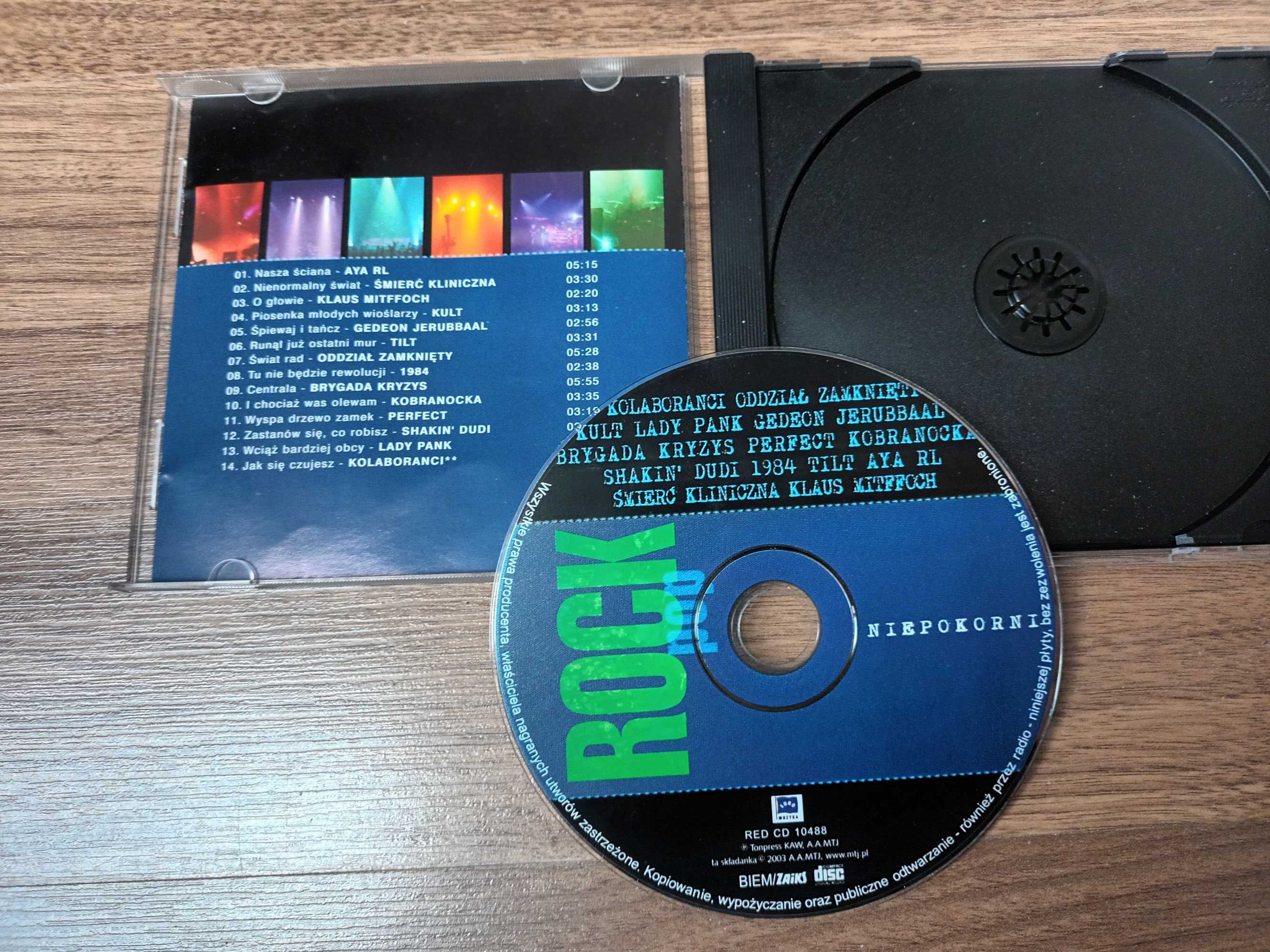 Niepokorni skladanka cd Kult.,Tilt ,Lady Pank,Perfect itd wyd.2003