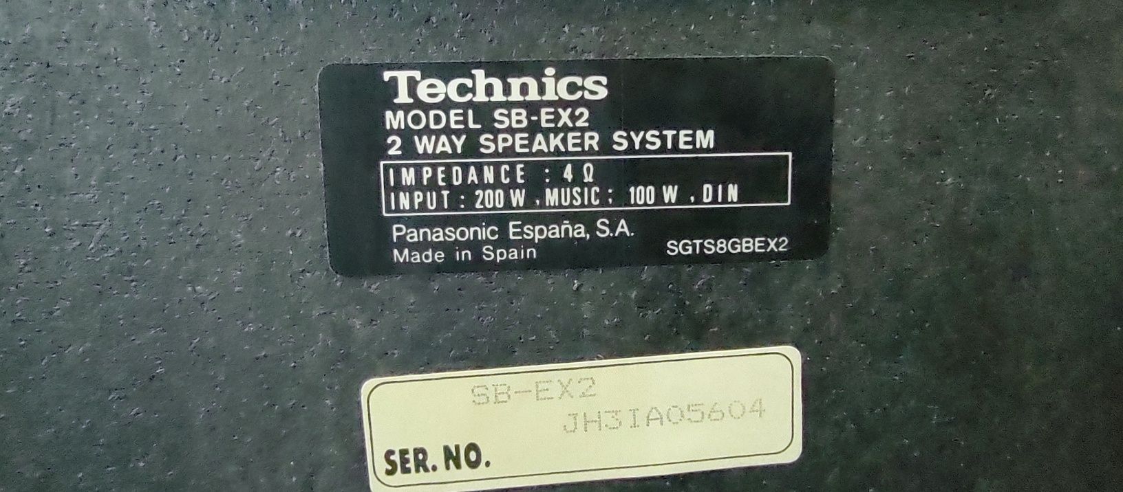TECHNICS SB-EX2 poszukiwane kolumny STEREO REFLEX