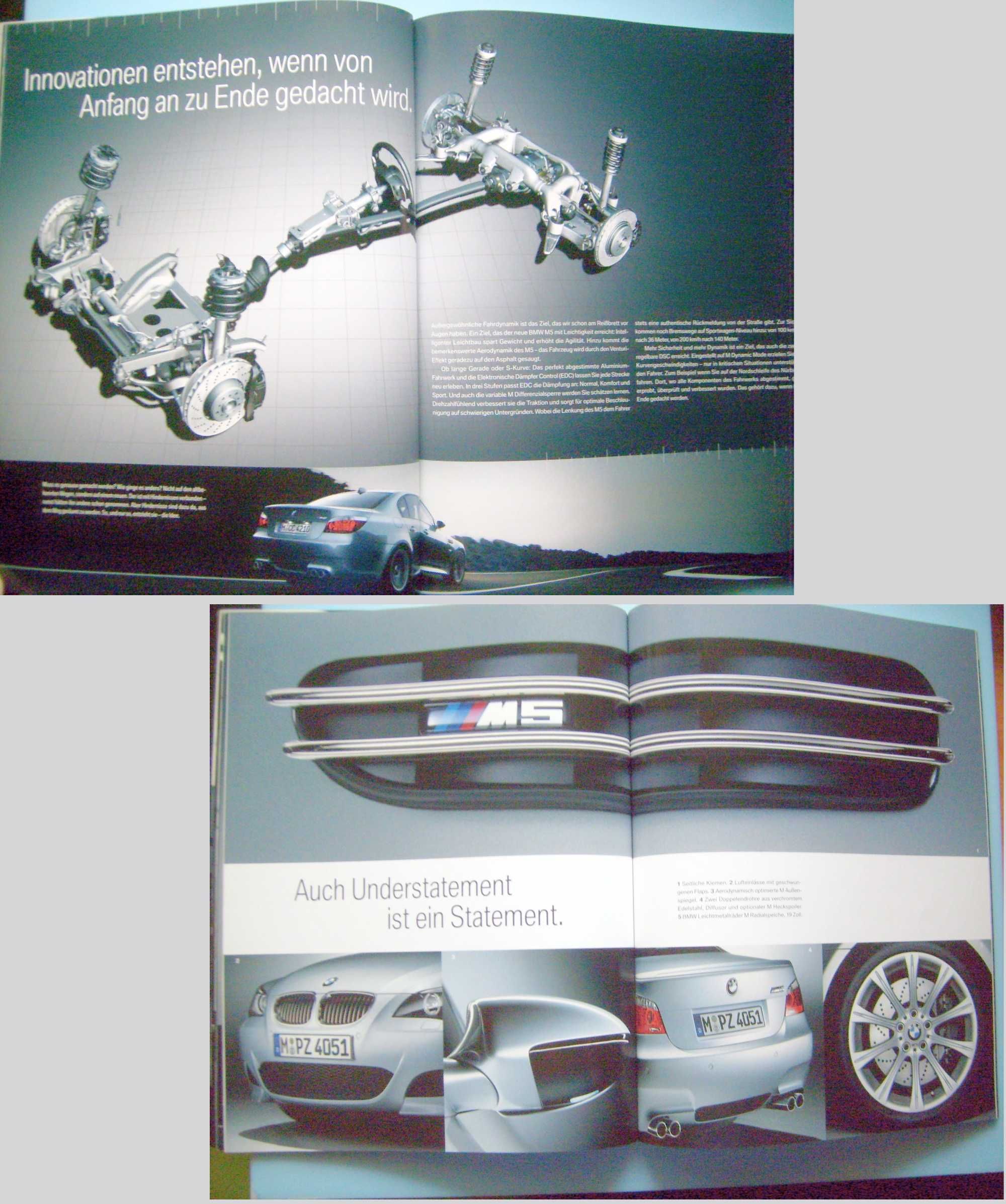 BMW M5 E60 M-Power 2004 prospekt 76 str., !!! stan BDB * RABATY 10% !