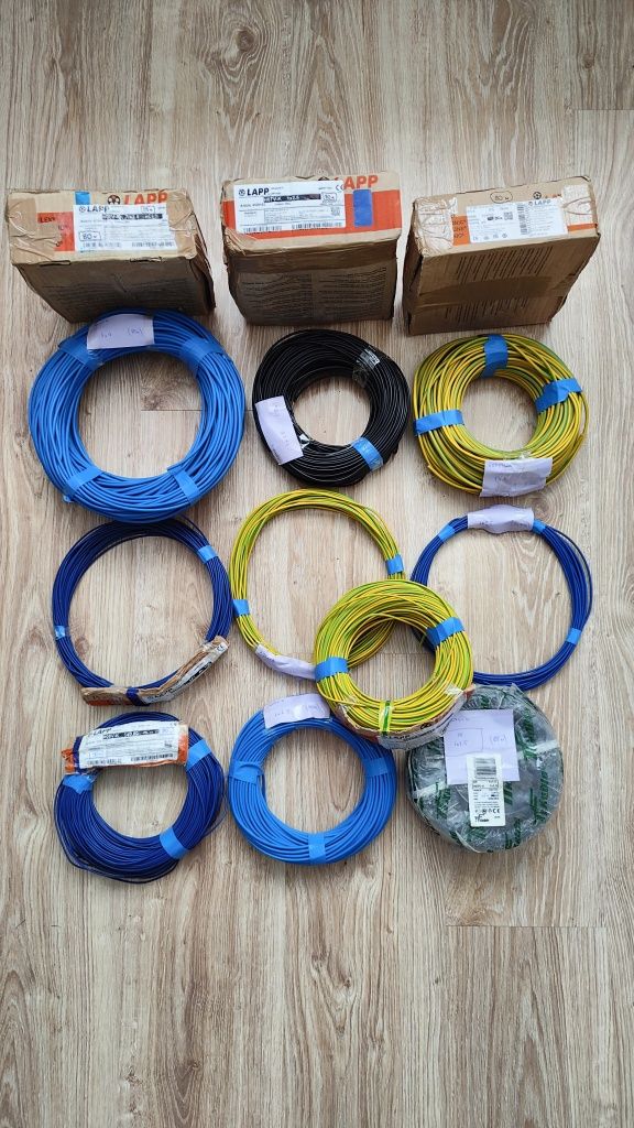 Przewód kabel linka instalacyjny pojedynczy el. LgY 1x4 /85 m czarny