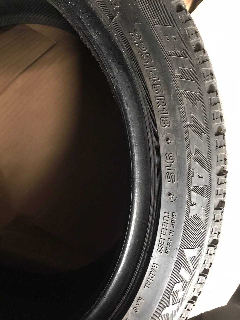 Зимняя резина Bridgestone 225/45/18. Идеал