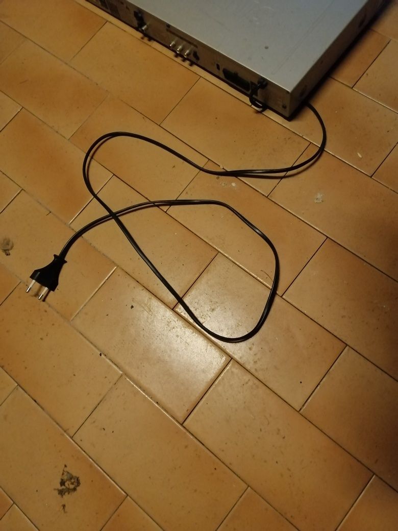 Leitor de DVD a trabalhar