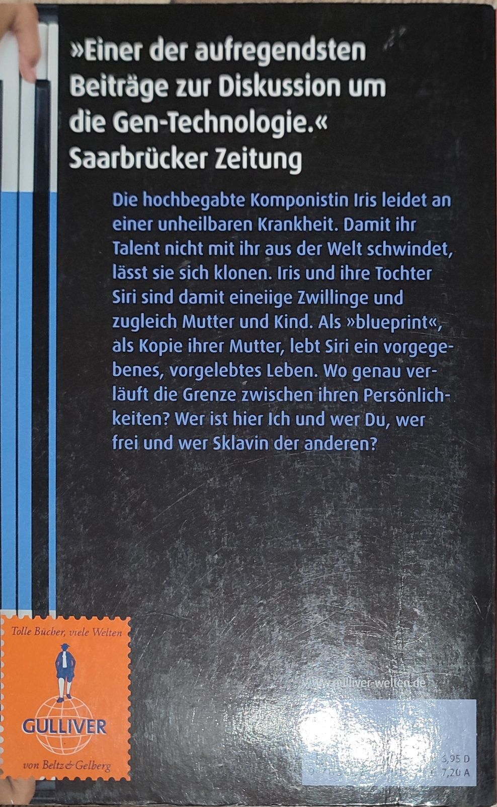Powieść po niemiecku "Blueprint. Blaupause" Charlotte Kerner