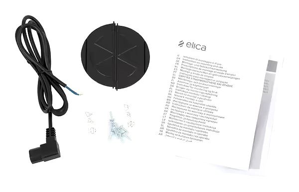 Витяжка ELICA ERA C BL/A/52 , 900 м.куб., вбудована, чорний