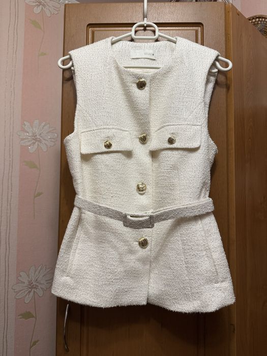 Твідова жилетка ZARA