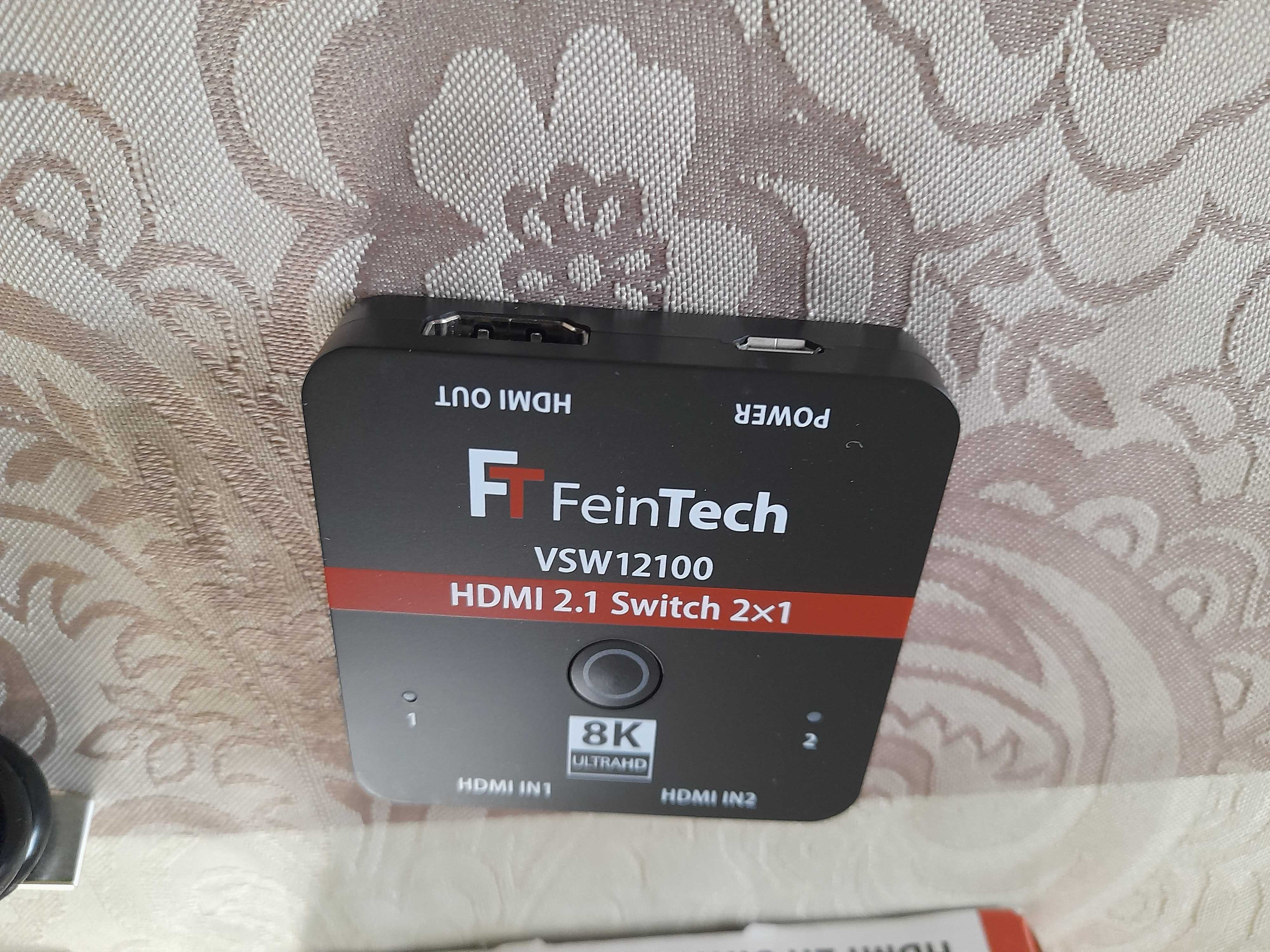 FeinTech VSW12100 Hdmi 2.1 Switch 2 w 1 Out 4K