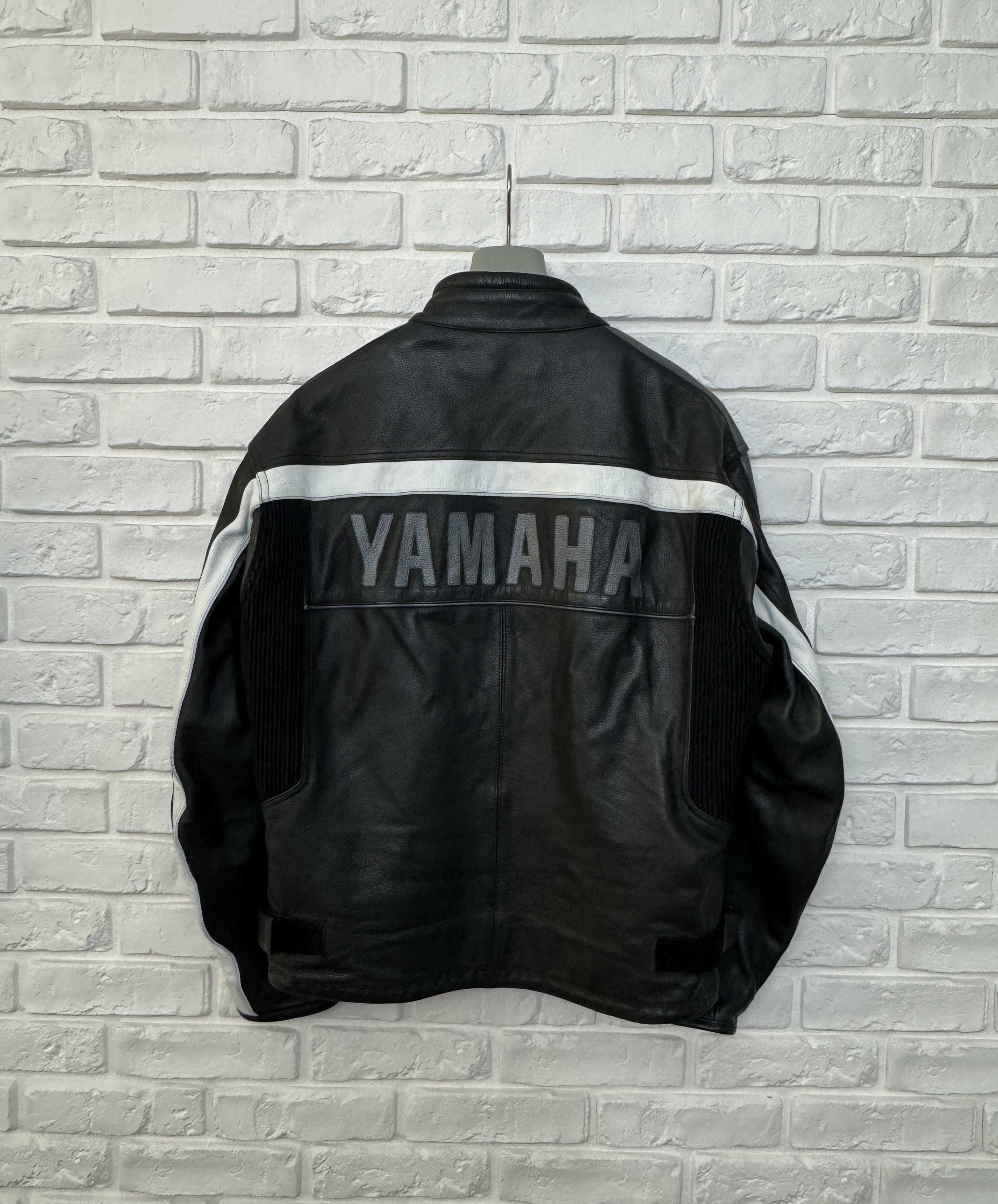 Kurtka Skórzana Geniune Yamaha Racing Leather Jacket Moto Logo 52
