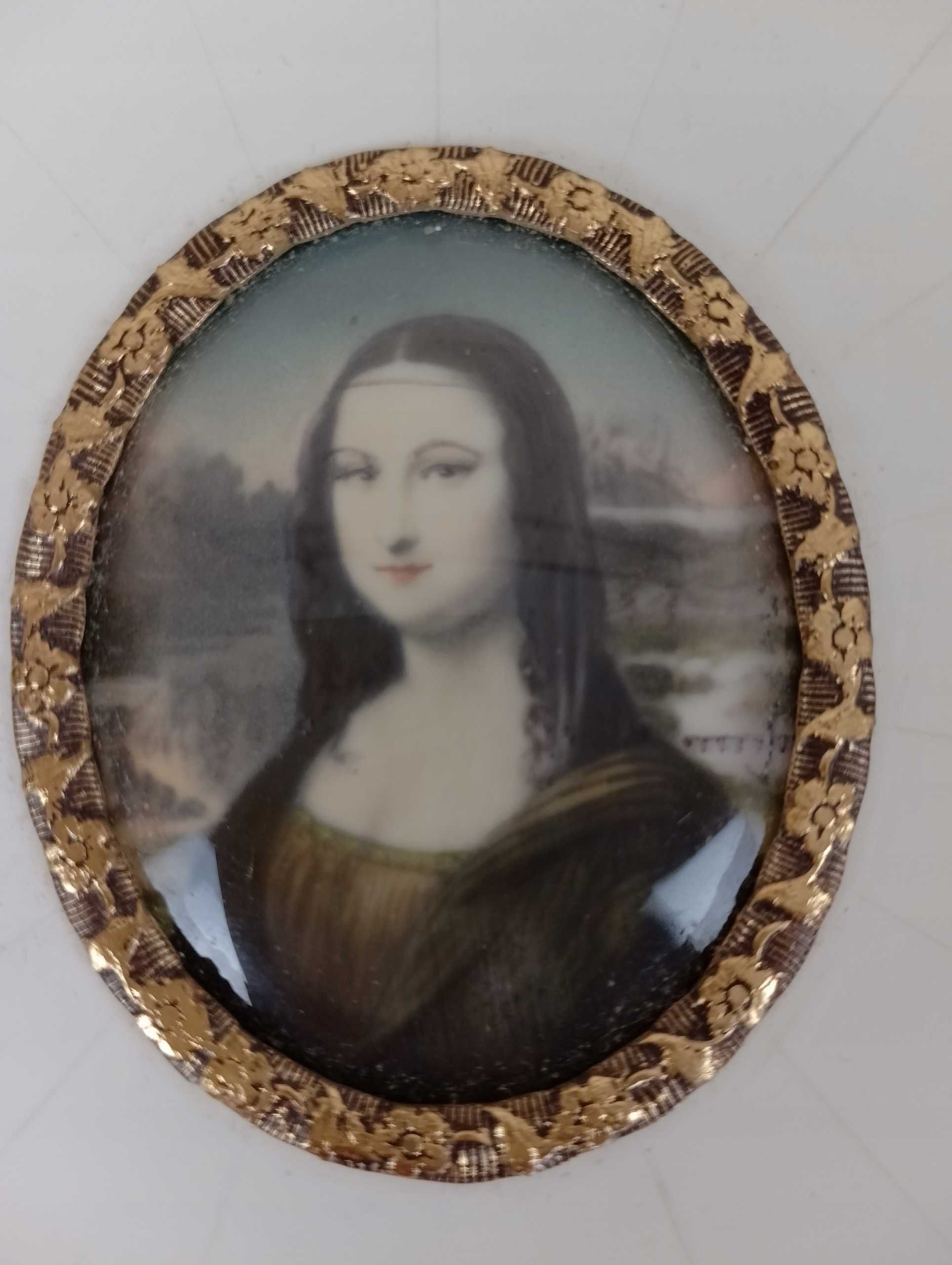 Obraz miniatura portretowa oryginalna - Mona Lisa