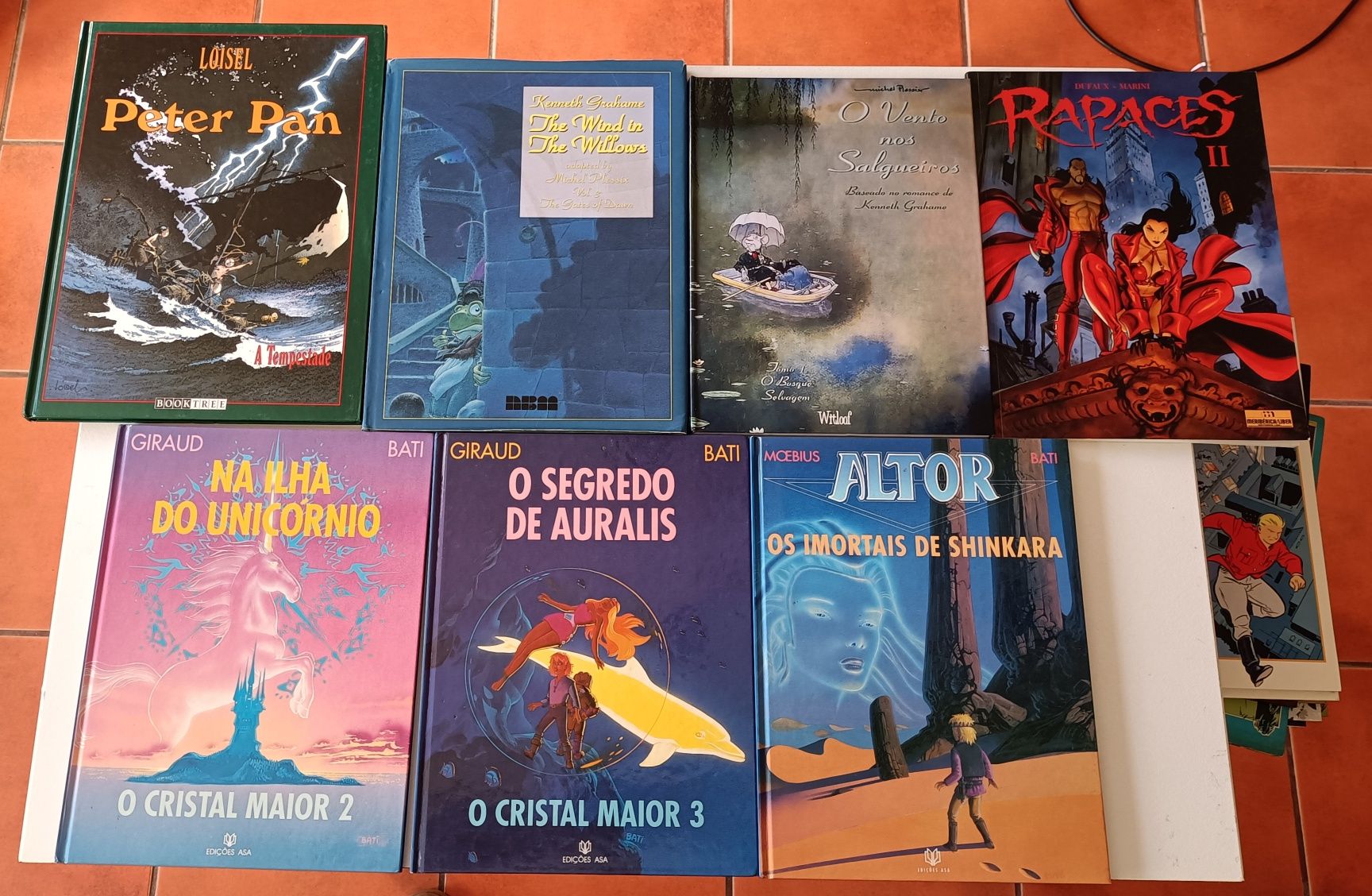 23 Livros BD Pássaro do tempo, Vento nos Salgueiros, Cristal Maior...