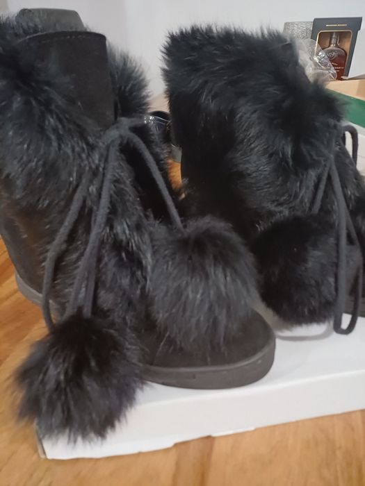 Botki z naturalnym futerkiem R.Polański