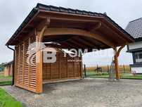 Wiaty samochodowe, carport, wiata na samochód drewno klejone BSH