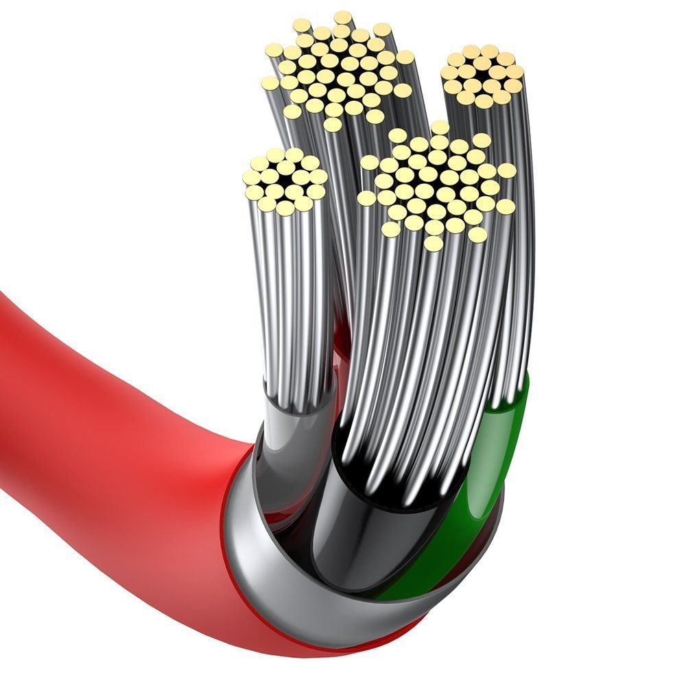 superior kabel przewód do iphone usb - lightning 2.4a 1m czerwony
