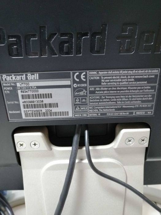 Monitor 17" Packard Bell/NEC