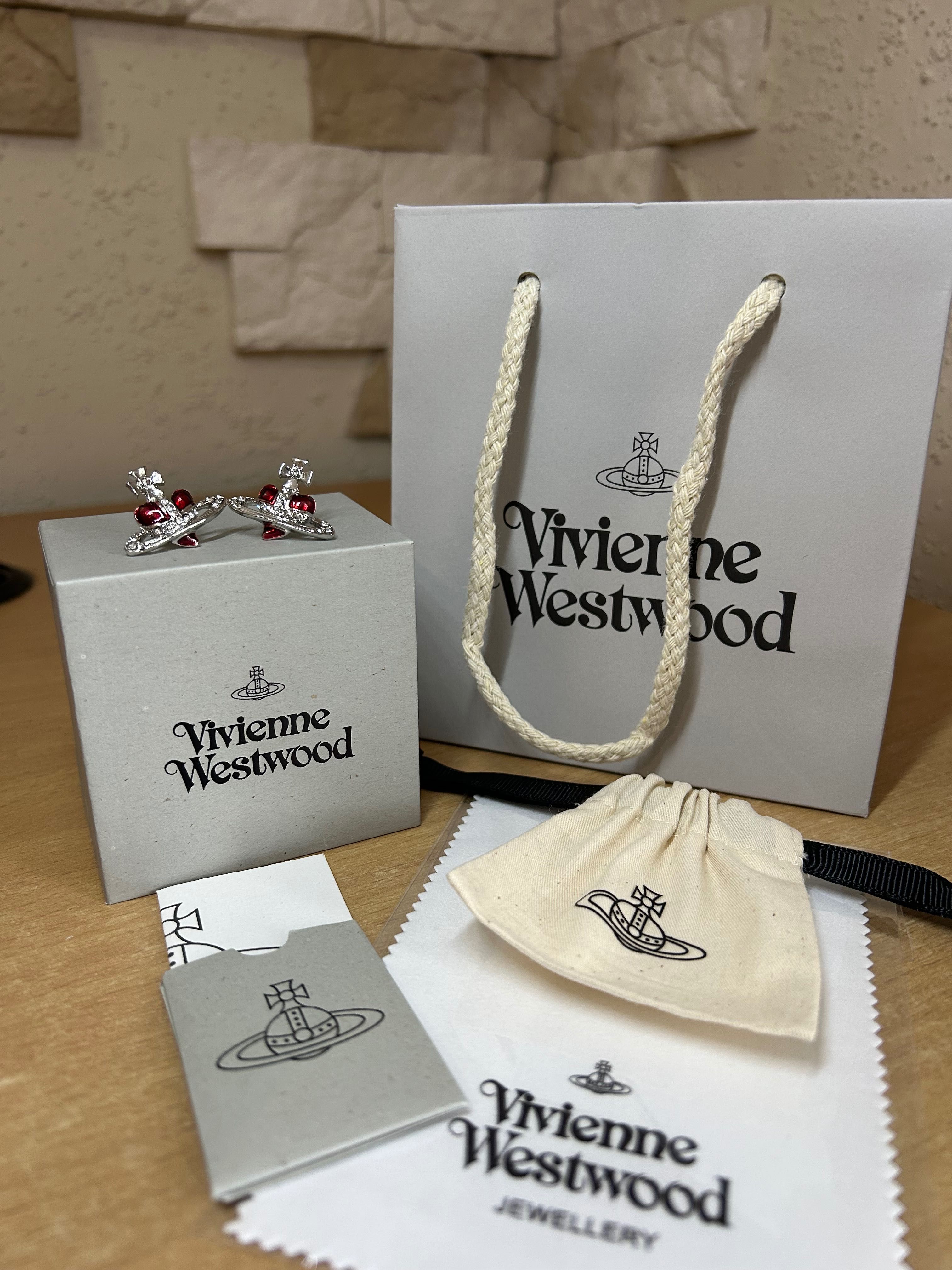 Сережки Vivienne Westwood серьги Вивьен Вествуд Read Heart