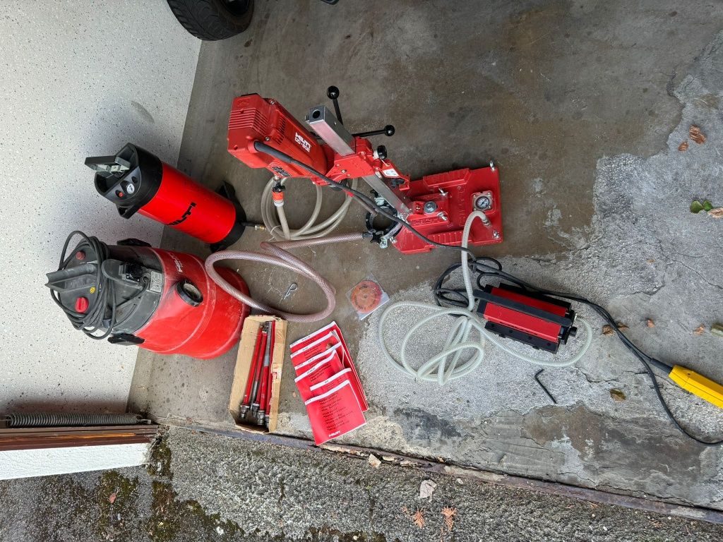Wiertnica diamentowa HILTI DD-80/E wakum odkurzacz na wode zewstaw