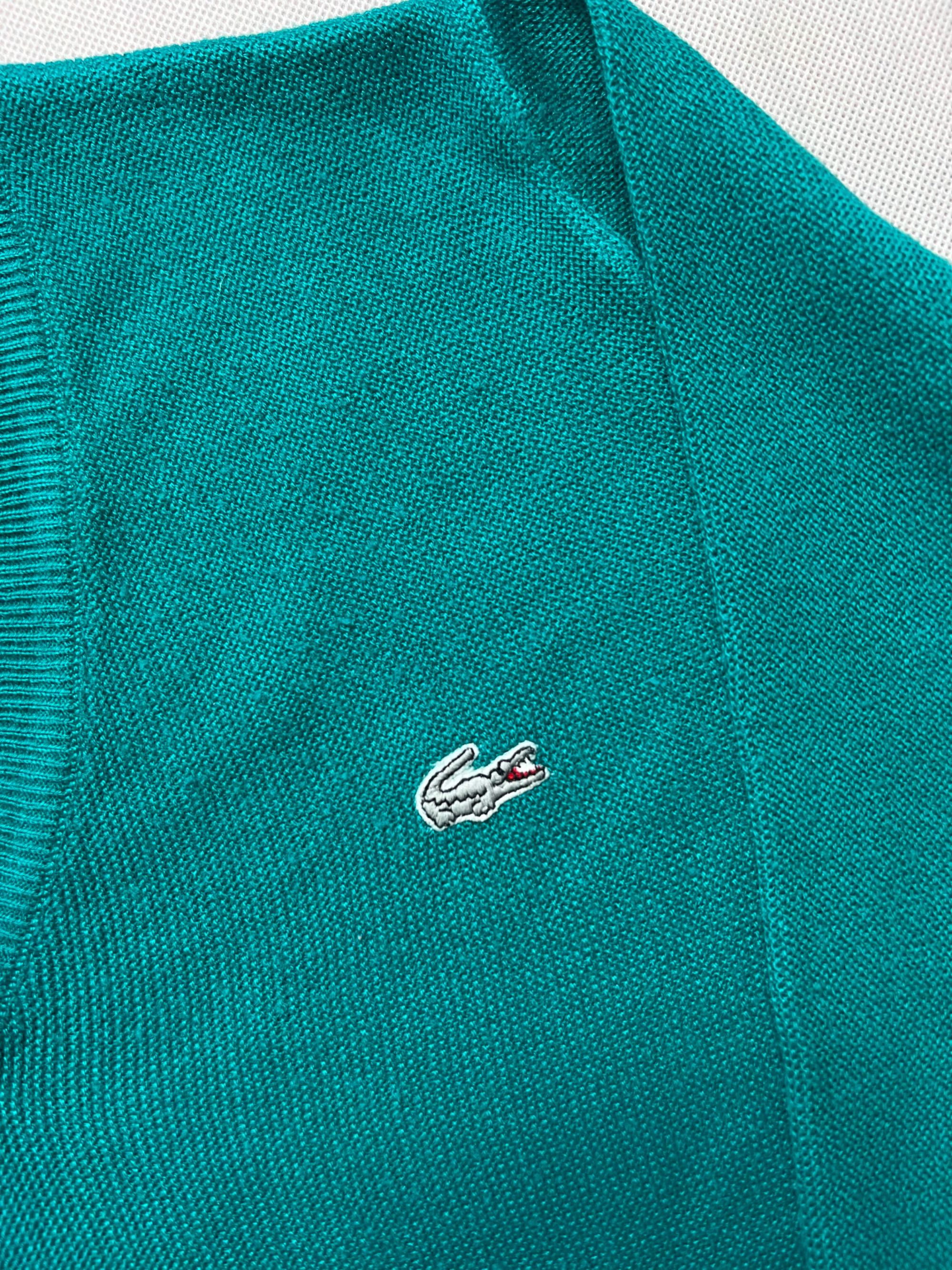 Sweter Lacoste vintage 90’s logo tag