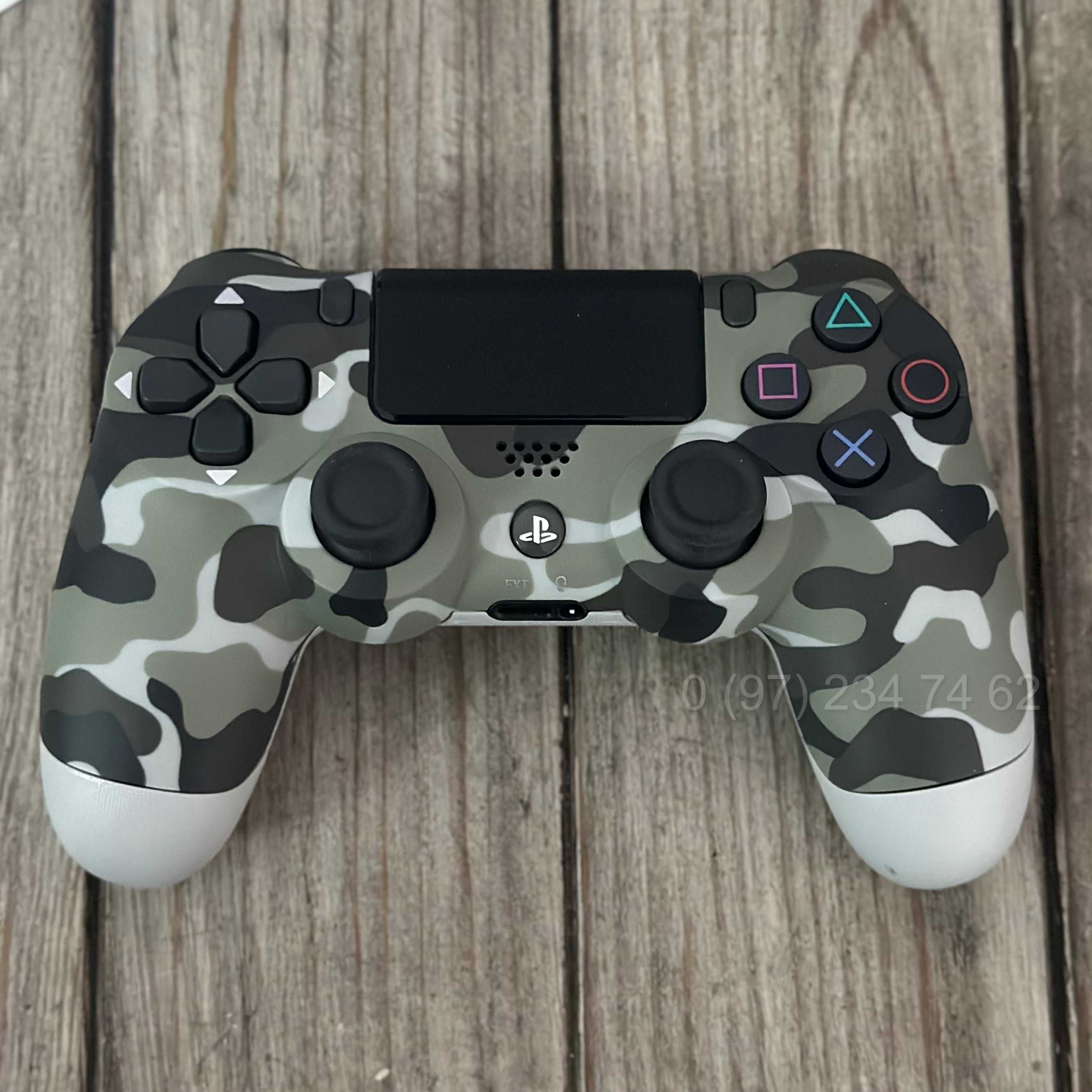 Бездротовий джойстик Dualshock 4 Универсальный джойстик Сірий камуфляж