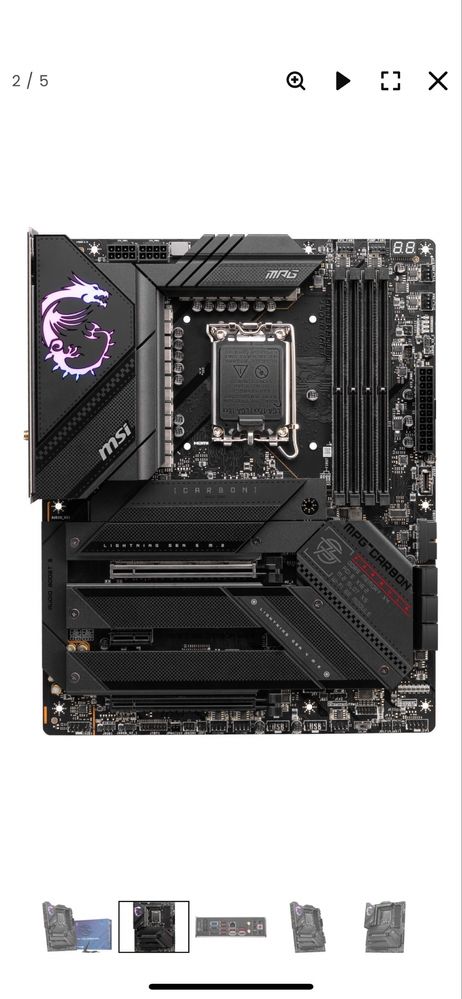 Komputer i9 12900k, rtx 2080 ti, msi mpg z790 itd