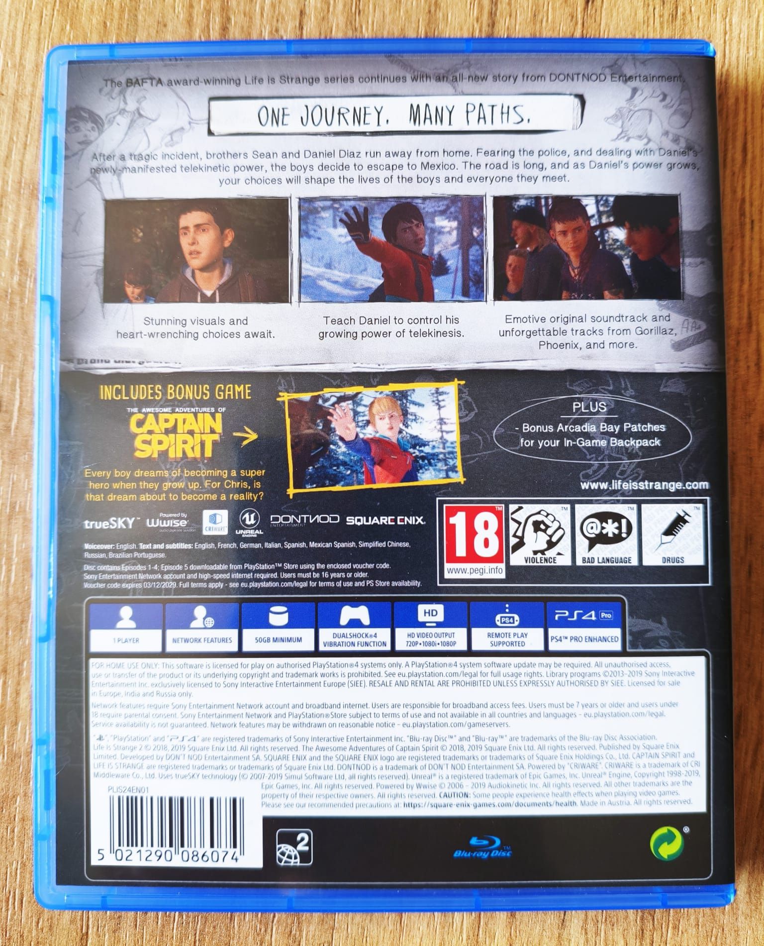 Life is Strange 2 PS4 jak nowa