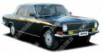 Лобове скло GAZ VOLGA 2410 4D SEDAN 1985-92  Зелене 1545*560