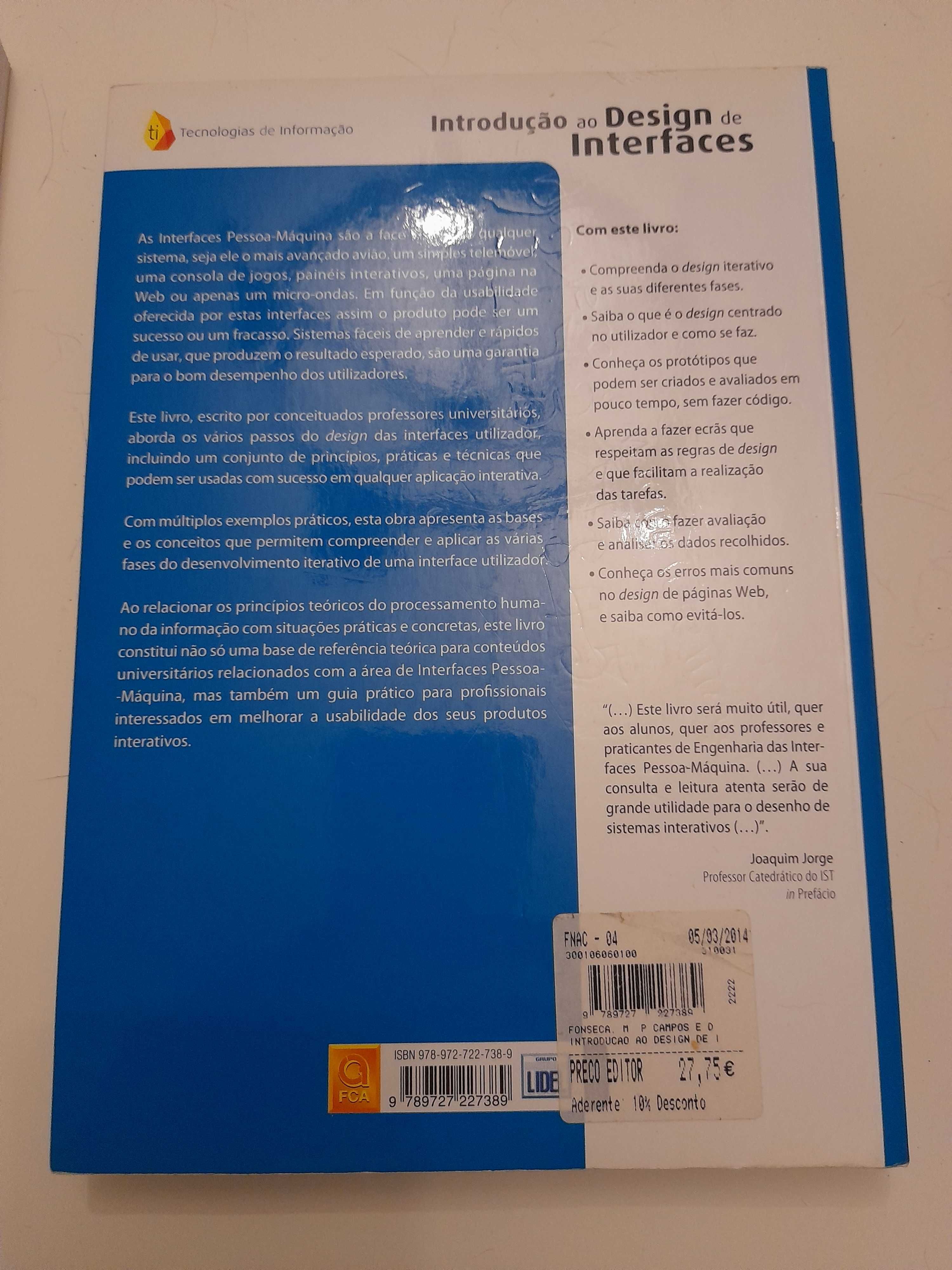 Livro Introdução ao design de interfaces