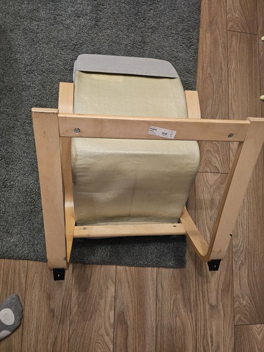 POÄNG POANG  fotel dziecięcy Ikea 
Fotelik dziecięcy, okl brzoz/Skogbo