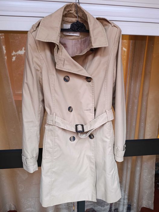 Casaco parka creme Stradivarius S