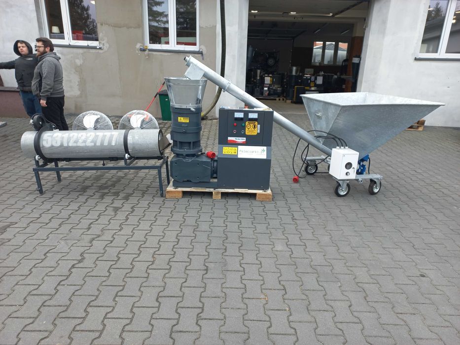 Granulator Peleciarka Pelet Sosna Granulat z Siana Pelet ze Słomy 22kW