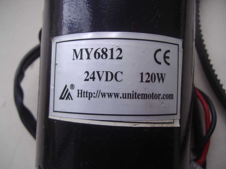 Коллекторный мотор 24v 180w (24v 120w) + ремень + контроллер б/у