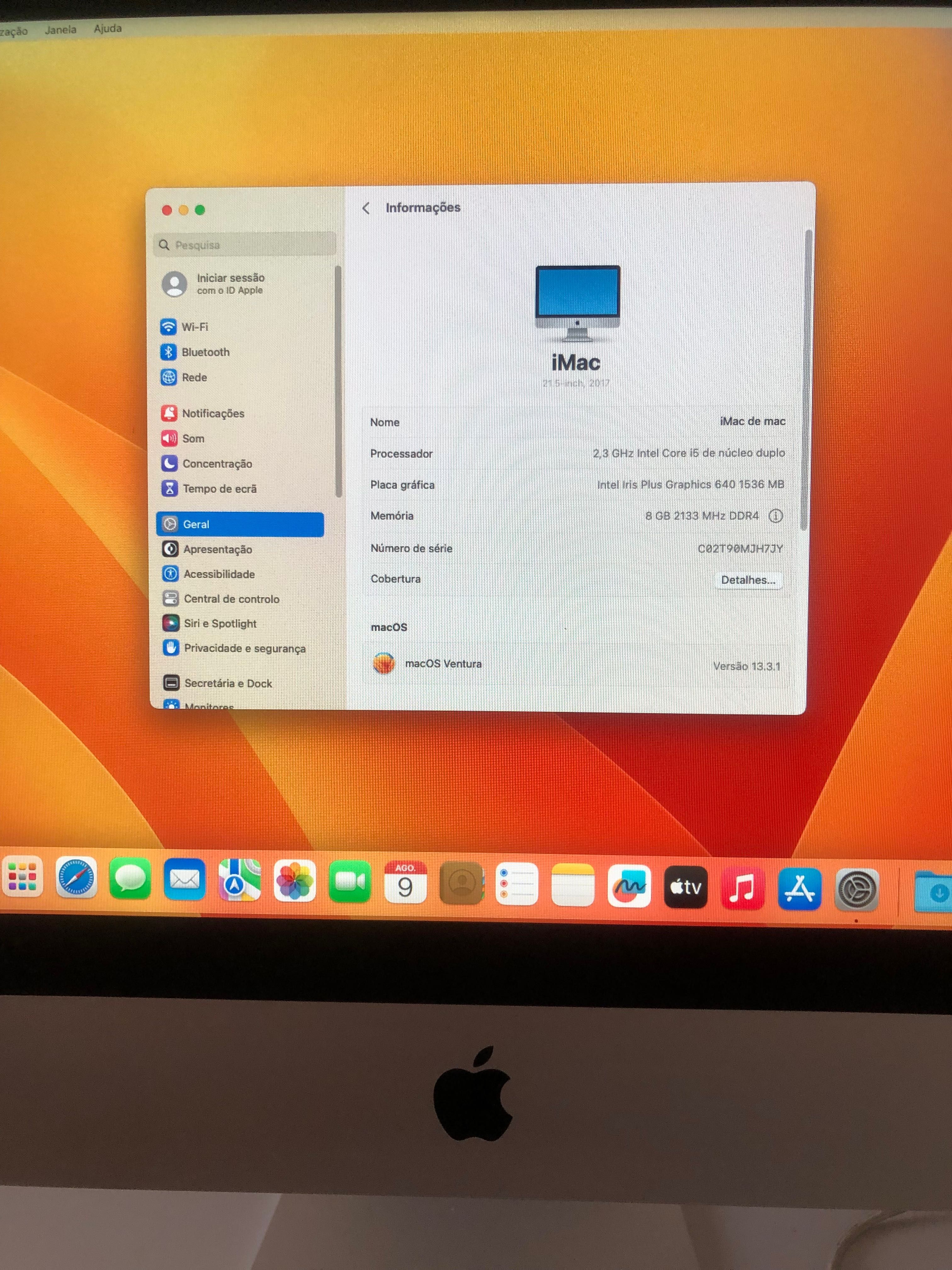 iMac 2017 21.5" SSD 500 giga Crucial Ventura