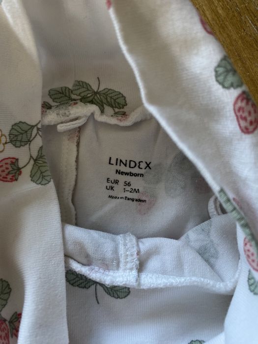 Nowe bawełniane legginsy niemowlęce Lindex 56cm