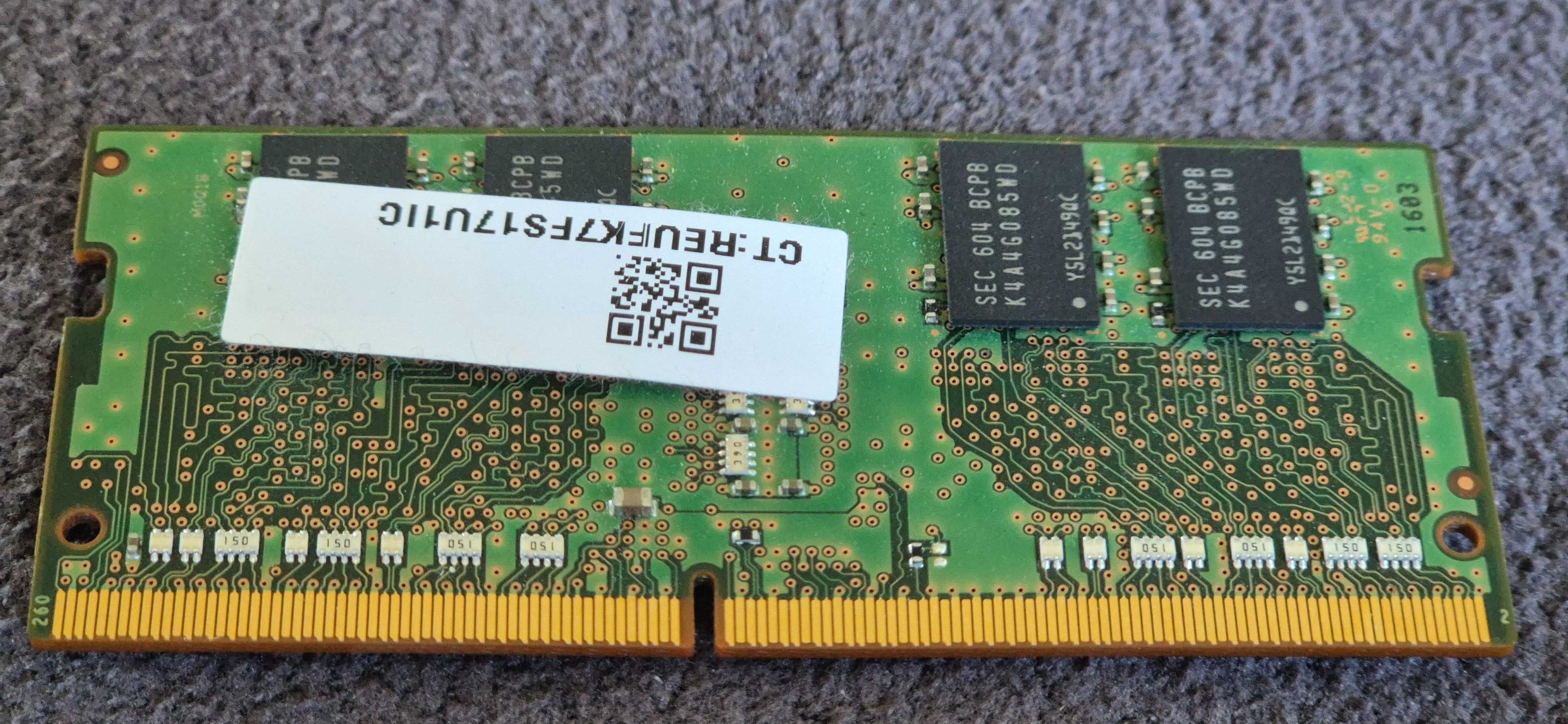Pamięci RAM do laptopa – 2x używane (4GB, 8GB) sprawne (DDR4 2133 MHz)