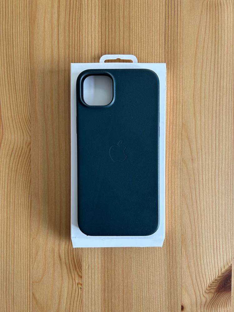 iPhone 14 plus leather case (Forest Green)