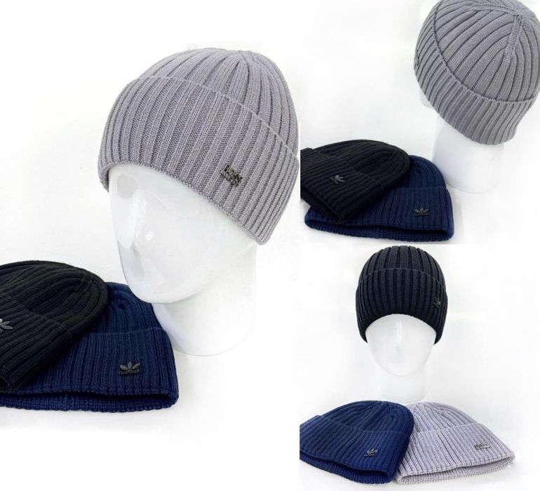 Чоловічі Теплі Шапки Брендові (Armani, Boss, Adidas)