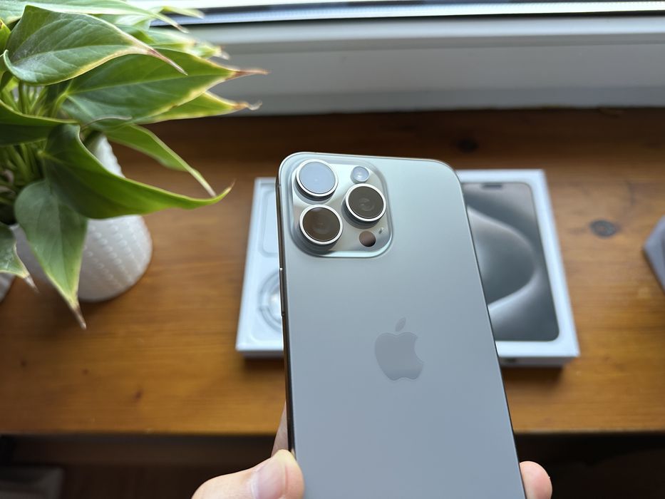  Apple iPhone 15 Pro Max 256GB Natural Titanium Jak Nowy! Bateria 91%