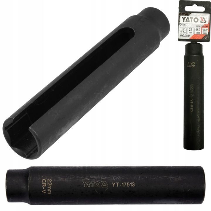 Yato Klucz Długa Nasadka Do Demontażu Sondy Lambda 150mm 1/2 22mm Yt-1