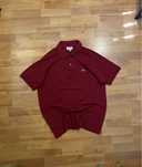 (L) Футболка LACOSTE polo поло хлопковая хлопок бордовая