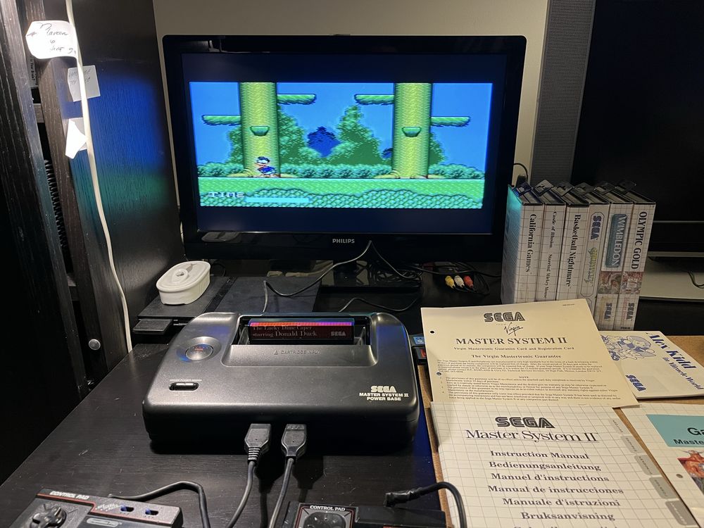 Oryginalna konsola Sega Master System II BOX